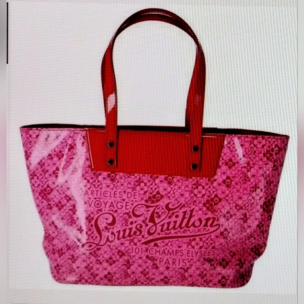 Louis Vuitton Takashi Murakami Cosmic Blossom Vinyl Tote - Picture 3 of 14